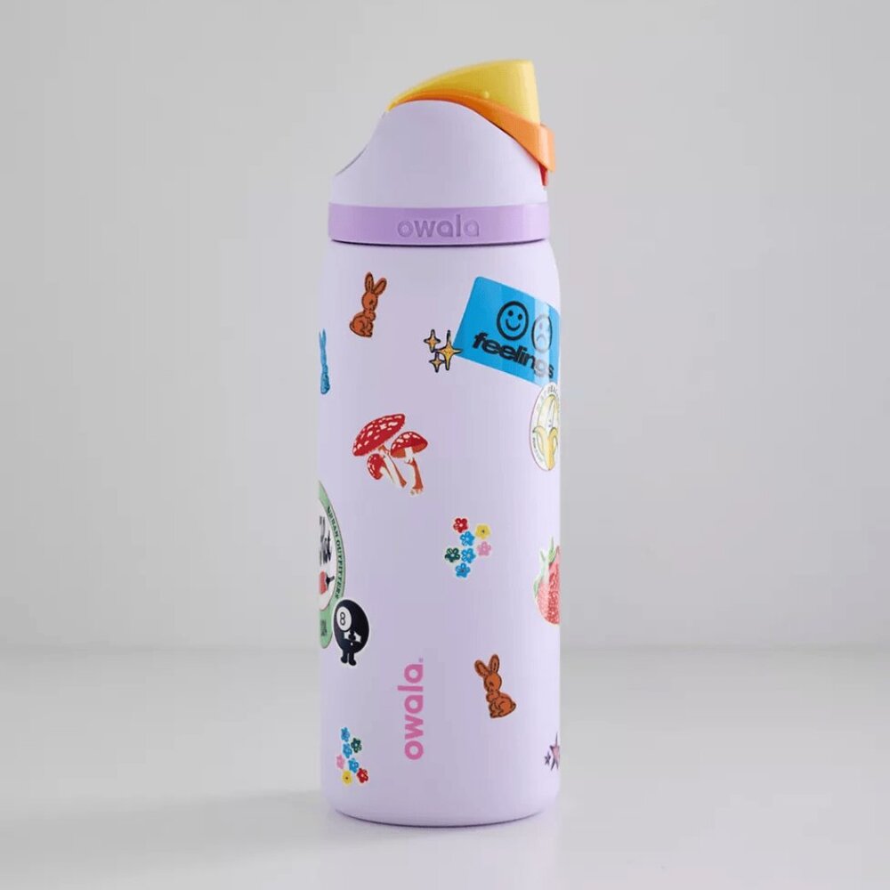 Owala Dear Diary Purple Stickers Bottle